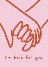 Heartfelt Thinking Of You Card - I'm Here For You created by Tulastra Studio