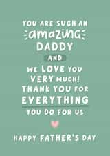 Heartfelt Father's Day Card - Amazing Daddy - Thank You created by Fliss Muir