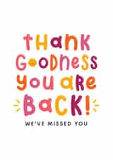 Welcome Back Card - We Missed You created by Joanne Hawker