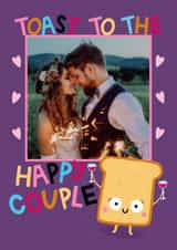 Personalised Wedding Photo Card created by Ludicrous Prints - happy couple Wedding Personalised Photo Card 20601