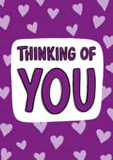 Thinking of You Card - Cute Love Card - Card for Friend created by TeePee Creations