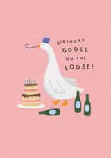 Goose on The Loose! - Funny Birthday Card created by Studio Mads