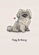 Cute Birthday Card For Dog Lover - Happy Birthday! created by Elspeth Rose