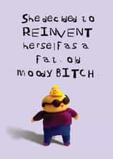 Funny anytime card for your menopausal female friends. created by CHARLOTTE WEBB UK