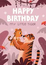 Cute Birthday Card - For Little Tiger - for Son created by Anna Bencic