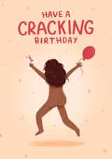 Cheeky Birthday Card - For Her - Cracking Birthday Pun created by Pilea Press
