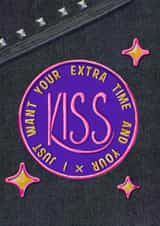 Prince Kiss Card -for partner- anniversary romance significant other - nostalgia created by Sally King