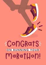 Fun Congratulations Card - Marathon - 26.2 Miles created by Joanne Hawker
