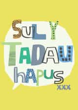 Classic Fathers Day Card - Welsh - Sul Y Tadau Hapus created by Designs_by_flo