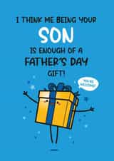 Funny Father's Day Card - From Son created by Twisted Haggis