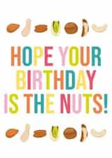 Funny Birthday Card For Friends - Hop Your Birthday Is The Nuts created by Kiss My Card