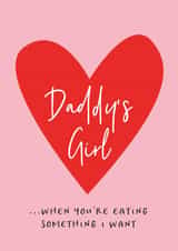 Funny Father's Day Card - From Daughter - Daddy's Girl created by Heather Alstead Design LTD