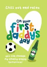 Funny Father’s Day Card - First Daddy’s Day - From The Baby created by Sophie Larsson
