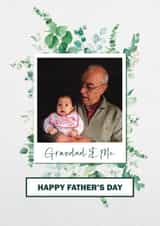 Personalised Father's Day Photo Card created by Choo Choo  - Classic Fathers Day Photo Card - For Grandad