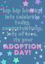 Cute celebration card for a special someone's adoption day created by Becky Grainger