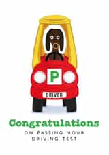 Congratulations on Passing your Driving Test Card created by badgerbee design
