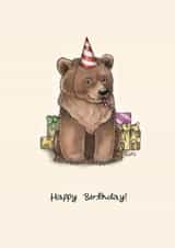 Cute Birthday Card - Teddy Bear - Party created by Elspeth Rose