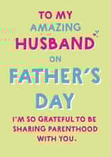 Heartfelt Fathers Day Card - For Husband - Grateful created by Wink Design - Michelle Roberts