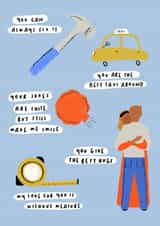 Heartfelt Fathers Day Card - From Daughter - Best Dad created by Duchess Plum