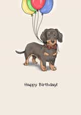 Cute Birthday Card - Dachshund - Happy Birthday! created by Elspeth Rose