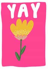 Fun card for multiple occasions, birthday, engagements, good luck, achievement. created by Sophie Sanders