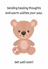 Get Well Card With Teddy Bear created by Kaitlyn Schmidt