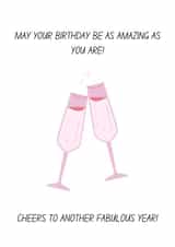 Cheers Champagne Birthday Card created by Kaitlyn Schmidt