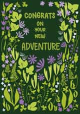Pretty Congratulations Card - New Adventure created by Sannaka Designs