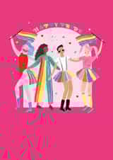 Fun Pride Card - Pride March - Happy Pride created by Hotchpotch 