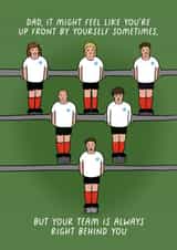 Heartfelt Father's Day Card - Football - Teamwork created by Pickled Prints