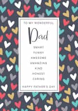 Heartfelt Father's Day Card - To My Wonderful Dad created by The Boy and the Bear