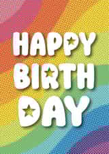 RAINBOW BIRTHDAY CARD created by ROSHAH DESIGNS