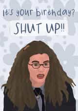 Funny princess diaries inspired birthday card created by Pink Sky Studios