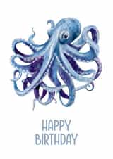 Octopus Happy Birthday created by Zippy Doodle Designs