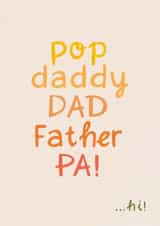 Cute Father's Day Card - All Names For Dad created by Tawn Moore