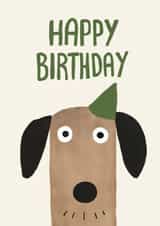 Cute Birthday Card - Party Dog created by Cozy Calm