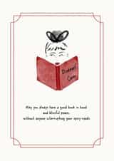 Cheeky Birthday Card- Book Nerd- Spicy Reads created by Quill and Palette