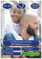 Personalised Photo Card created by BAD DAD DESIGN - TFWFD24 Gameshow Personalised Photo Card 48730