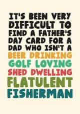 Funny Father's Day Card - Anti Stereotypical Dad created by Studio Doodles