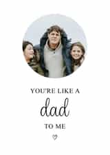 Personalised Father's Day Photo Card created by Kalm Lettering - Heartfelt Father's Day Card - Like a Dad