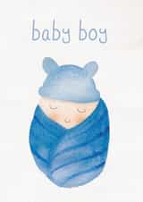 Cute New Baby Card - Baby Boy created by All The Best