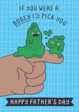 Funny & Cute Father's Day Card - Bogey Dad & Son created by Creative Joy