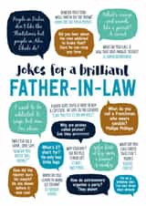 Funny Father's Day/Birthday Card - Father In Law - Brilliant Jokes created by Paper Plane