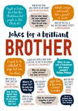 Funny Birthday Card - Brother - Brilliant Jokes created by Paper Plane