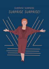 Cilla Black - Surprise Surprise Birthday Card, Greeting Card created by @veryarshshop