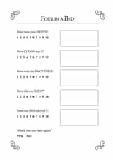 Four In A Bed, TV Show Greeting Card, Birthday Card created by @veryarshshop