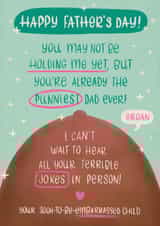 Funny Father's Day Card - From The Bump - Punniest Dad Ever! created by Tawn Moore