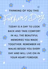Heartfelt Father's Day Card - Bereaved Dad created by katie illustrated