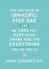 Heartfelt Father's Day Card - Amazing Step Dad - Thank You created by Fliss Muir