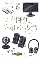Gaming, Computer Programming - Father's Day Card For Dad or Grandad created by Making Meadows Ltd